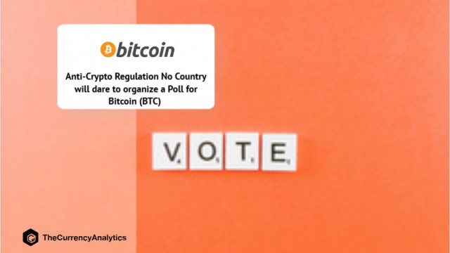 Anti-Crypto Verordening Geen enkel land durft een peiling voor Bitcoin (BTC) te organiseren