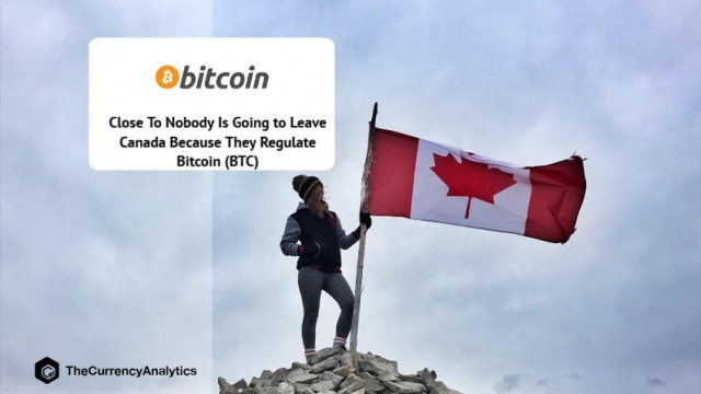 Bijna niemand gaat Canada verlaten omdat ze Bitcoin (BTC) reguleren
