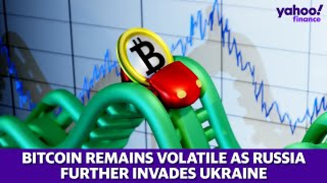 Bitcoin blijft volatiel terwijl Rusland Oekraïne binnenvalt