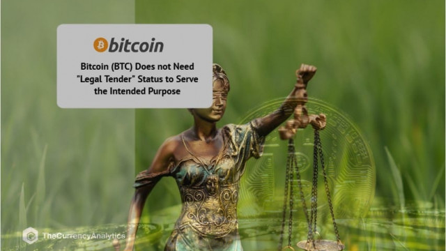 Bitcoin (BTC) heeft geen "wettig betaalmiddel"-status nodig om het beoogde doel te dienen