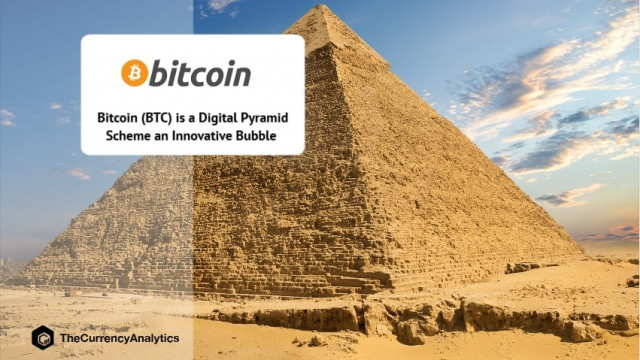 Bitcoin (BTC) is een digitaal piramidespel en een innovatieve zeepbel