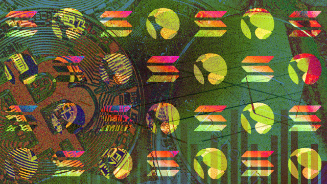 Het handelsvolume van Solana en Terra steeg vorig jaar toen bitcoin en ether daalden