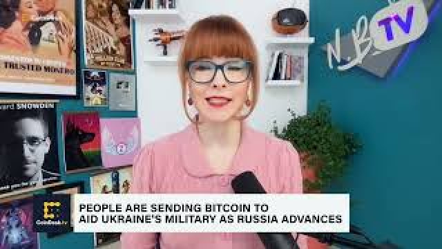 Mensen die Bitcoin sturen om het Oekraïense leger te helpen