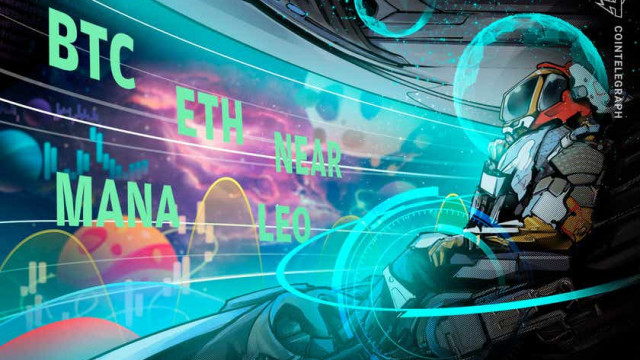 Top 5 cryptocurrencies om deze week te bekijken: BTC, ETH, NEAR, MANA, LEO